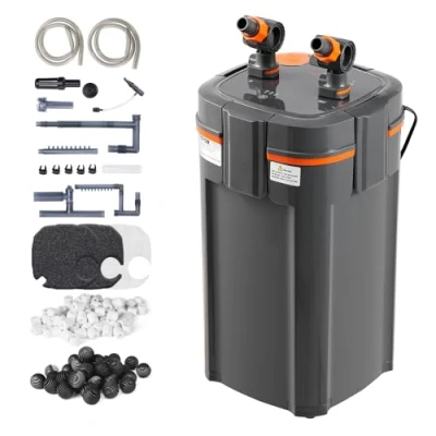 Image de VEVOR filtre d&#039;aquarium 1000 L/H, à 3 étages 284 L, interne ultra silencieux avec protection UV, de puissance submersible fonctions multiples pour aquariums, 11 W