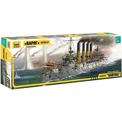 Afbeelding van Zvezda Russian Cruiser Varyag (Zve9014) modelbouwsets, hobbybouwspeelgoed voor kinderen, modelverf en accessoires