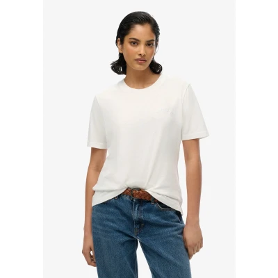 Afbeelding van Superdry Essential T shirt met geborduurd logo Dames shirts