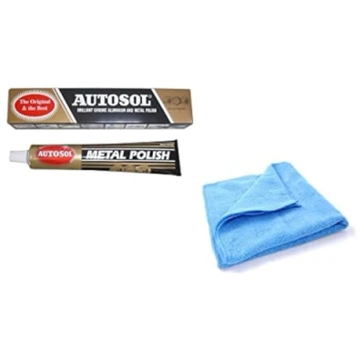 Afbeelding van Solvol Autosol metalen polijstbuis verchroomd 75 ml + 1 microvezeldoek