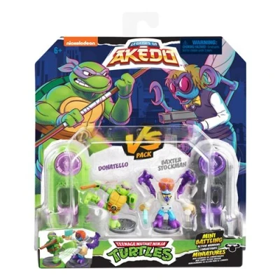 Afbeelding van Gevechtsfiguurtjes Teenage Mutant Ninja Turtles Legends of Akedo: Leonardo vs Rocksteady