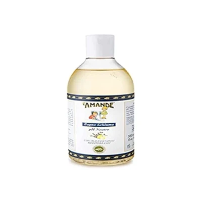 Afbeelding van L&#039;AMANDE Bain Mousse 500 ml pH neutrale vloeibare zeep, zacht voor de huid, badschuim, dermatologisch getest