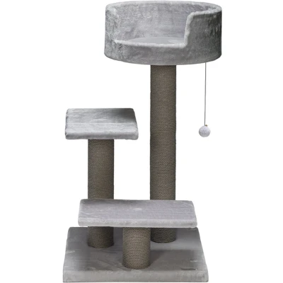 Afbeelding van Beeztees Serpa Figo Krabpaal Grijs 50x50x92 cm