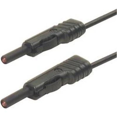 Afbeelding van SKS Hirschmann MLB 100/1 V sw Meetsnoer [Banaanstekker 4 mm Banaanstekker mm] 1.00 m Zwart 1 stuk(s)