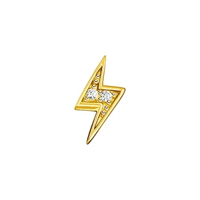 Afbeelding van Thomas Sabo, Oorbellen met drukknop van sterling zilver 925 zirkonia voor dames, goud, één maat, H2217 414 14, zilver, zirkonia, one size, zilverkleurig,