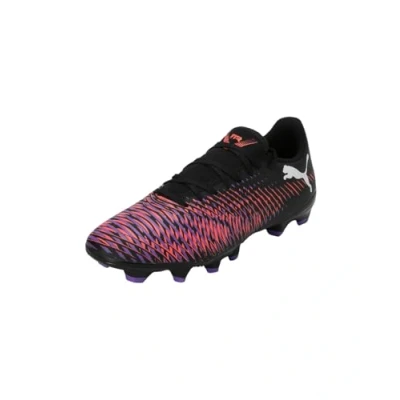 Afbeelding van Puma Future 8 PLAY FG/AG Voetbalschoenen met kunststof noppen, Dames, Maat: 41, Black/white/glowing red Textiel/ synthetisch