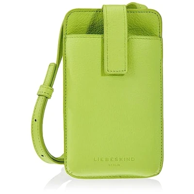 Afbeelding van LIEBESKIND BERLIN Leren Schoudertas mobiele telefoon Harris Mobile Pouch Neon Garden Lichtgroen