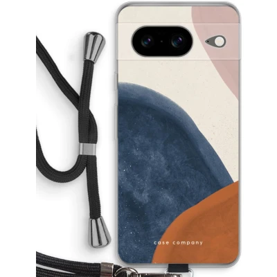 Afbeelding van Case Company® hoesje met Koord geschikt voor Google Pixel 8 Geo #1 Telefoonhoesje Zwart Bescherming aan alle Kanten en Over de Schermrand