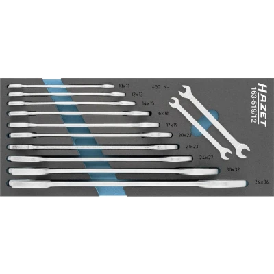 Afbeelding van HAZET 163 519/12 Dubbele steeksleutelset