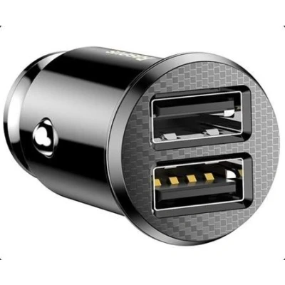 Afbeelding van Baseus CCALL ML01 Mobiele telefoon oplader auto 2x USB Zwart