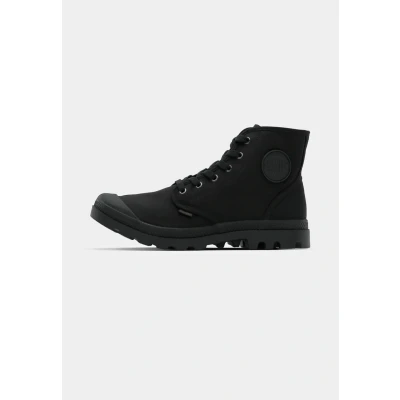 Afbeelding van Palladium Pampa Veterboots, Heren, Maat: 47, Black Katoen