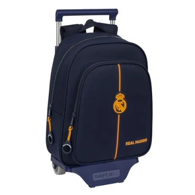 Afbeelding van Schoolrugzak met Wielen Real Madrid C.F. 2nd Kit 24/25 Marineblauw 27 x 33 10 cm
