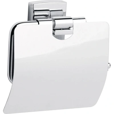 Afbeelding van Tesa Klaam Toiletrolhouder met deksel 14x12.5x5.3cm Chroom