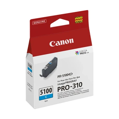 Image de Cartouche d&#039;encre Canon PFI 5100 C Cyan