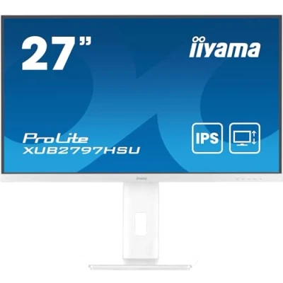 Afbeelding van IIYAMA 27&quot;WIDE LCD WHITE 1920 x 1080 IPS panel LED Bl. USB Hub (2xOut v2.0) Pivot Height Adjust 1000:1 Static Contrast