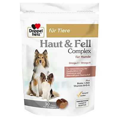 Afbeelding van 90g Doppelherz Skin &amp; Coat Complex aanvullende voeding voor honden