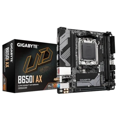Afbeelding van Gigabyte B650I AX Moederbord Socket AMD AM5 Vormfactor Mini ITX chipset AMD® B650