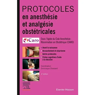 Afbeelding van Protocoles En Anesthesie Et Analgesie Obstetricales