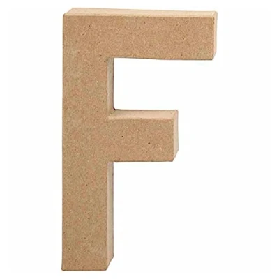 Afbeelding van Letter, groot, F, h: 20,5 cm, b: 11,6 1stuk, dikte 2,5 cm
