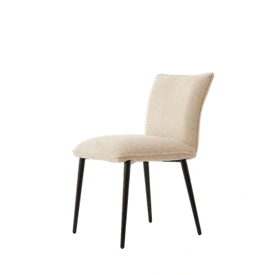 Afbeelding van Light&amp;living Eetkamerstoel 58x48x85 cm VADENI crème+zwart