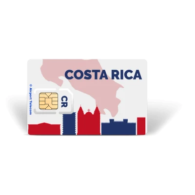 Afbeelding van Simkaart Costa Rica 12GB Data Only Prepaid Met Snel 4G/5G Internet En Bellen Op Reis In Midden Amerika Airport Telecom