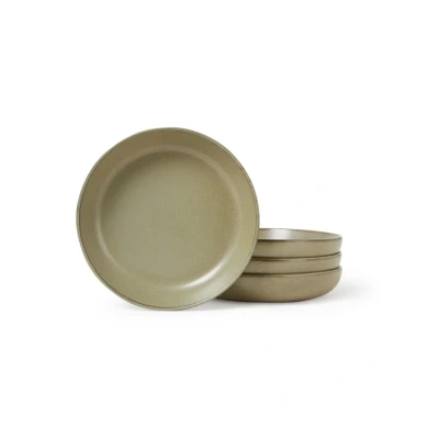 Afbeelding van Serax Surface Diep Bord L 21 Cm Set Van 4 Legergroen