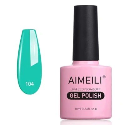 Afbeelding van AIMEILI Gelnagellak, uv, led, Gellack Glasser Off Gel Polish (104) 10 ml