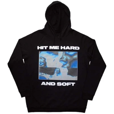 Afbeelding van Rock Off officially licensed products Billie Eilish Hit Me Hard and Soft negatieve hoodie, zwart.