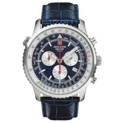 Afbeelding van Swiss Alpine Military 7078.9535 chronograaf heren horloge 45 mm