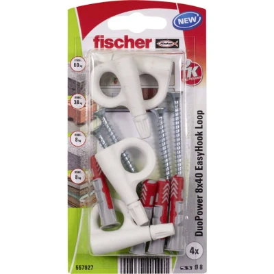 Afbeelding van Fischer DuoPower 8x40 EasyHook Loop K (4) Plugassortiment 557927 1 set(s)