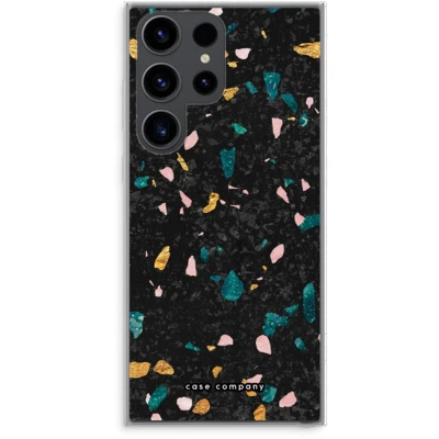 Afbeelding van Case Company® hoesje geschikt voor Samsung Galaxy S23 Ultra Terrazzo N10 Soft Cover Telefoonhoesje Bescherming aan alle Kanten en Schermrand