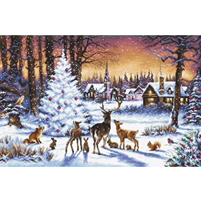 Afbeelding van Leti Stitch Christmas Wood borduren (pakket) 947