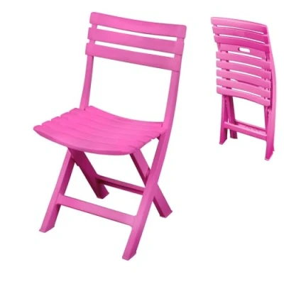 Afbeelding van Sunnydays Klapstoel voor buiten/binnen roze 41 x 79 cm stevig kunststof Bijzet stoelen