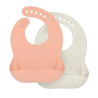 Afbeelding van Lässig Slab Silicone Apricot/Nature 2 Pack