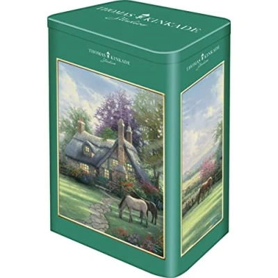 Image de Puzzle 500 pièces Thomas Kinkade : Une journée d&#039;été parfaite, boîte en métal