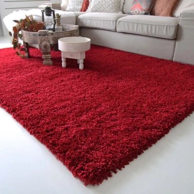 Afbeelding van Hoogpolig Vloerkleed Shaggy Royal 5cm Hoogte Rood 200x290 Cm
