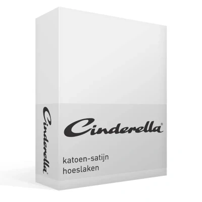 Afbeelding van Cinderella Sundays Hoeslaken Tot 25 cm matrashoogte Satijn 70x200 Wit