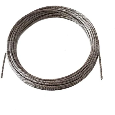 Afbeelding van Draadkabel 2mm 5 meter relingkabel roestvrij staal 7X7 EN 1.4401 A4 NIRO, middelzacht