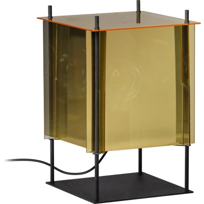 Afbeelding van ETH Cube Tafellamp Goud Zilver 38 cm hoog