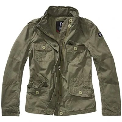 Afbeelding van Brandit Britannia Spijkerjas, Dames, Maat: Medium, Olive