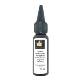 Afbeelding van SIM GOLD LEAF Beschermlak 25 ml voor zilvergoud en metallic folie