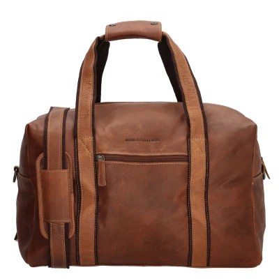 Afbeelding van Hide &amp; Stitches Japura Leren Reistas Cognac