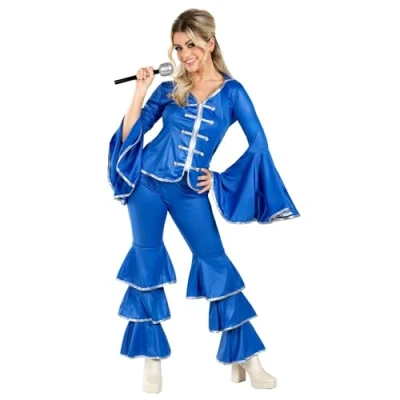 Afbeelding van Fun Shack Disco kostuum voor dames, discooutfit jaren 80, discokostuum, discokostuum outfit 70,