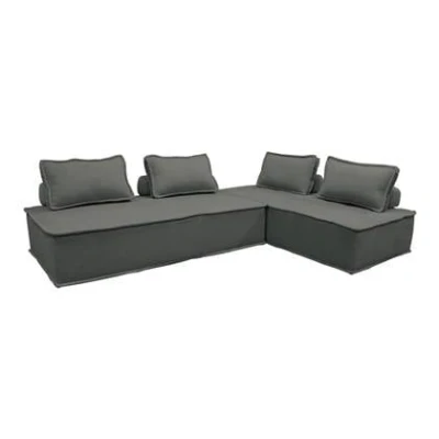 Afbeelding van sweeek 2 zits fauteuil dao voor gestoffeerde modulair bank (set van 2)
