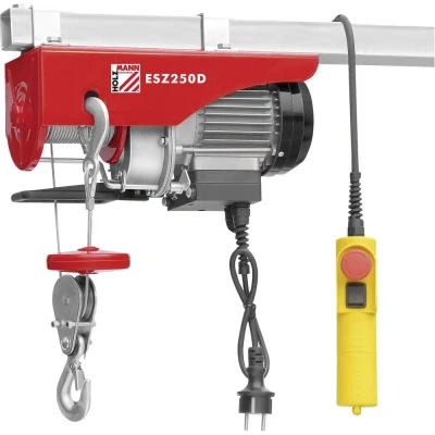 Afbeelding van Holzmann Maschinen ESZ250D_230V Elektrische kabeltakel Draagkracht (met keerschijf) 250 kg (zonder 125