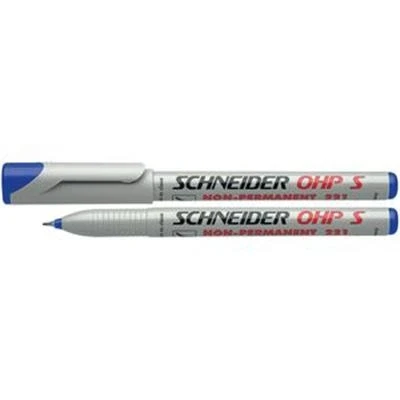 Image de SCHNEIDER Marqueur non permanent pour rétroprojecteurs 225M, noir, pointe ogive M, 1 mm de largeur tracé 1211