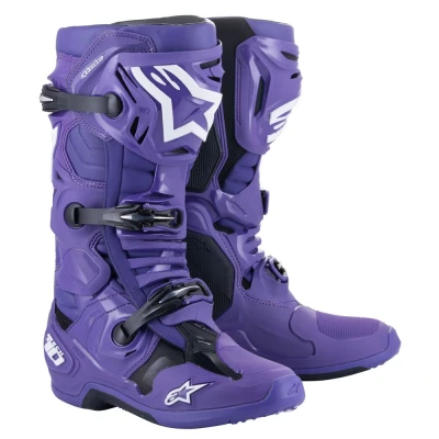Afbeelding van Alpinestars Tech 10 Crosslaarzen Paars / Zwart maat 13 = 48