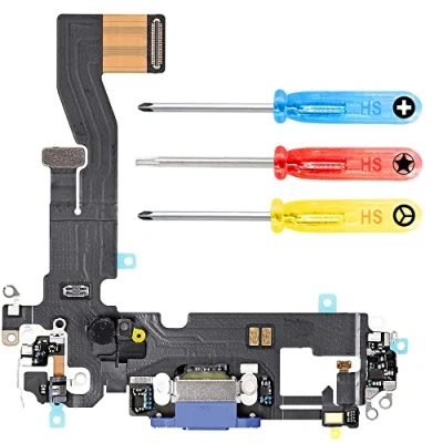 Afbeelding van MMOBIEL Dock Connector voor iPhone 12 / Pro 2020 Incl. Schroevendraaiers Blauw