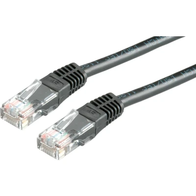 Afbeelding van VALUE Patchkabel Cat.6 UTP (Class E), zwart, 10 m