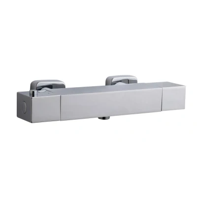 Afbeelding van Wiesbaden Rombo thermostatische douchemengkraan chroom